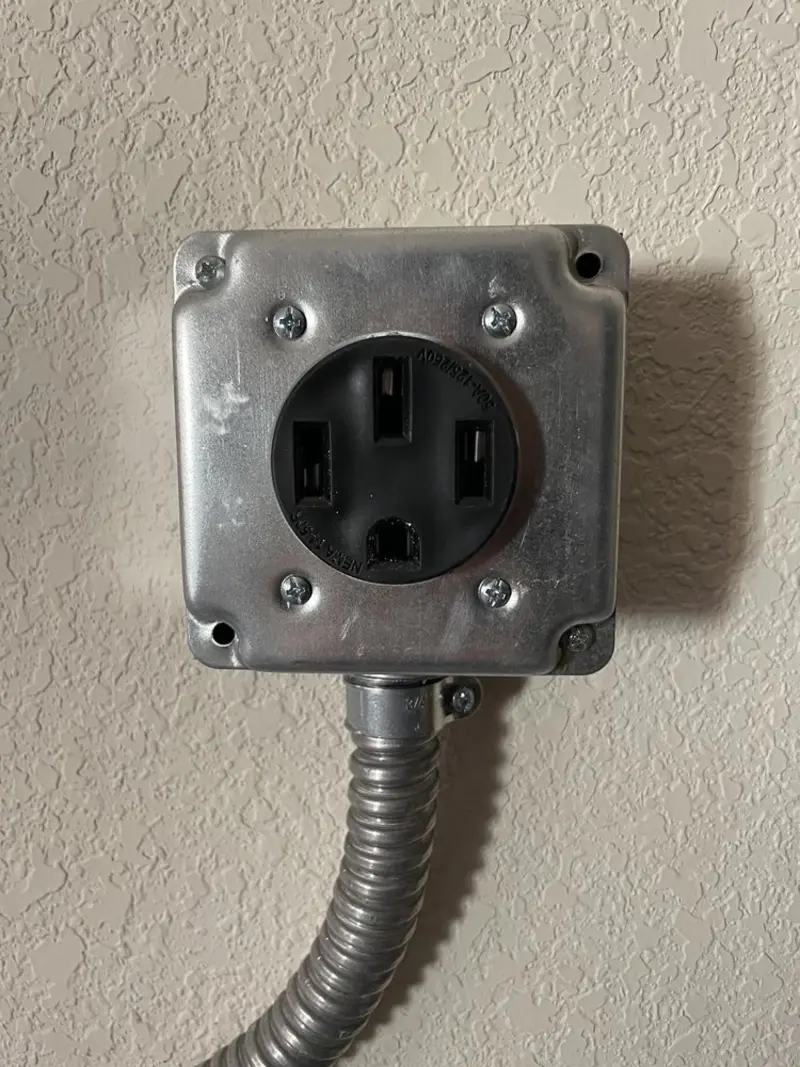 NEMA 14-50 outlet installed for Electrical Panel Upgrade in Indialantic