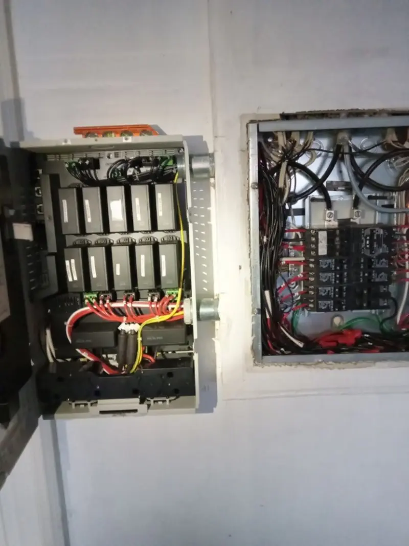 Electrical panel upgrade completed for Security Camera Wiring in Indialantic